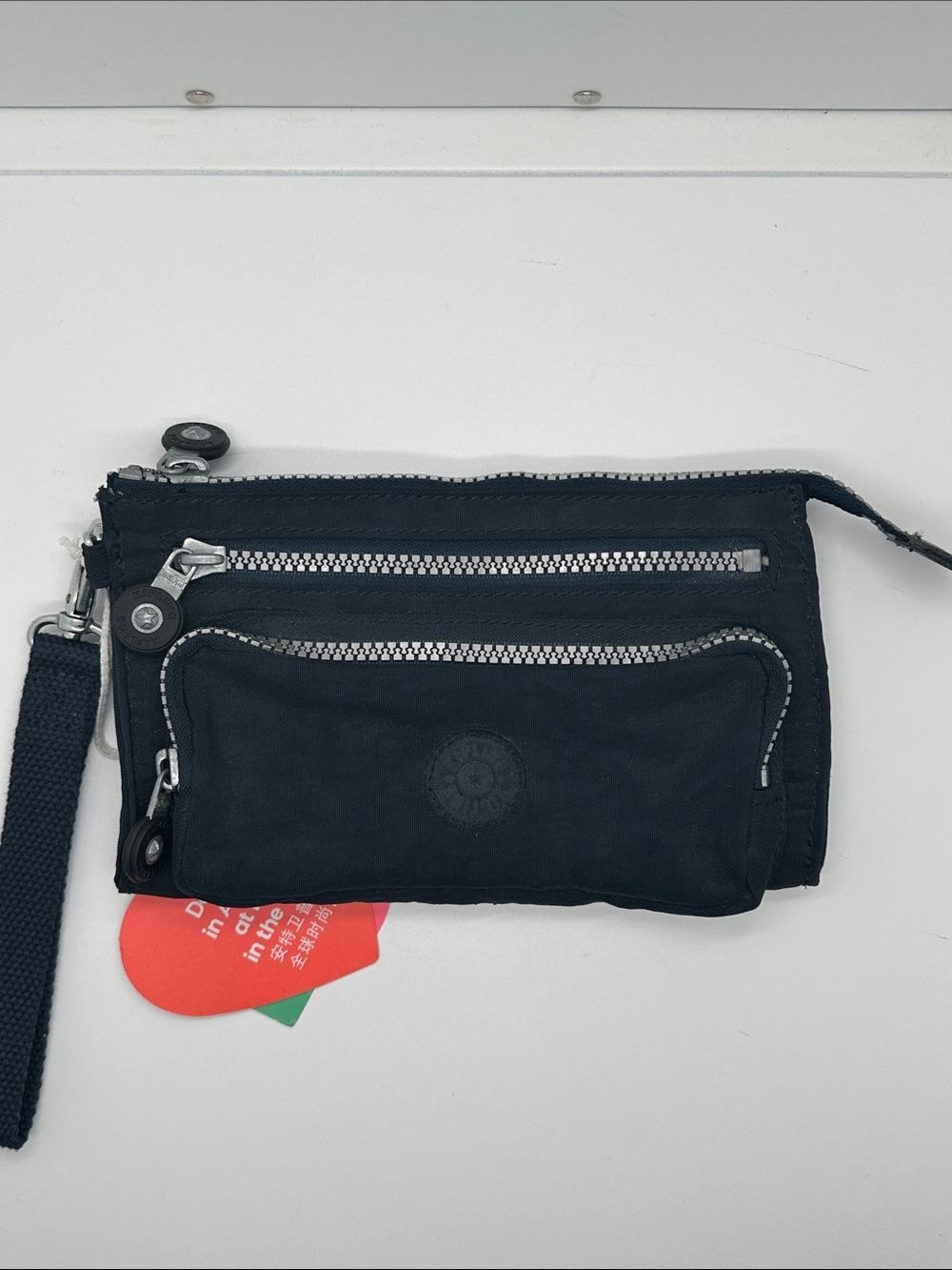 Kipling Navy Blue Wristlet with Elin Monkey Charm NWT - Picture 4 of 11